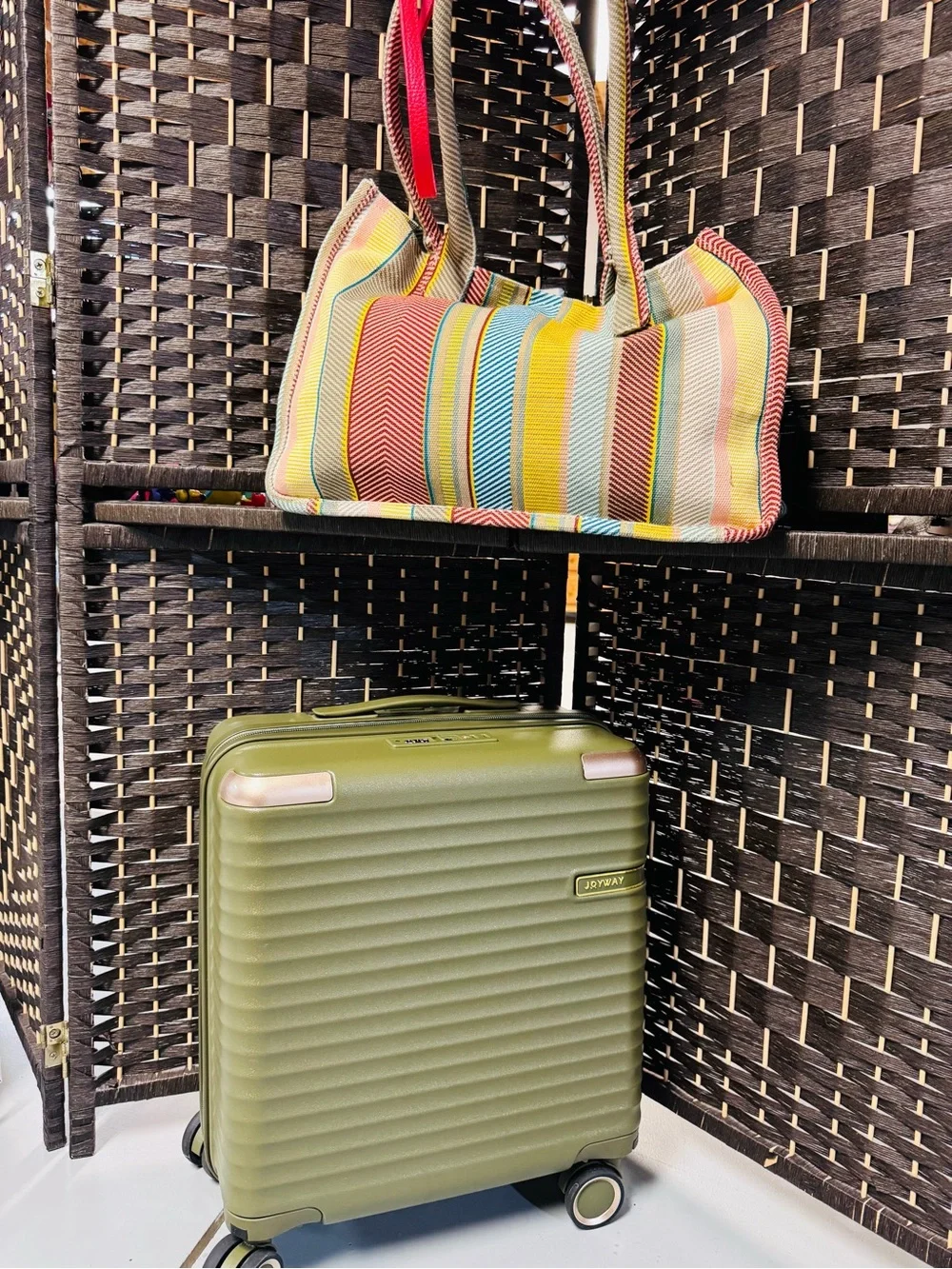 Olive Green Hardside Spinner Carry-On